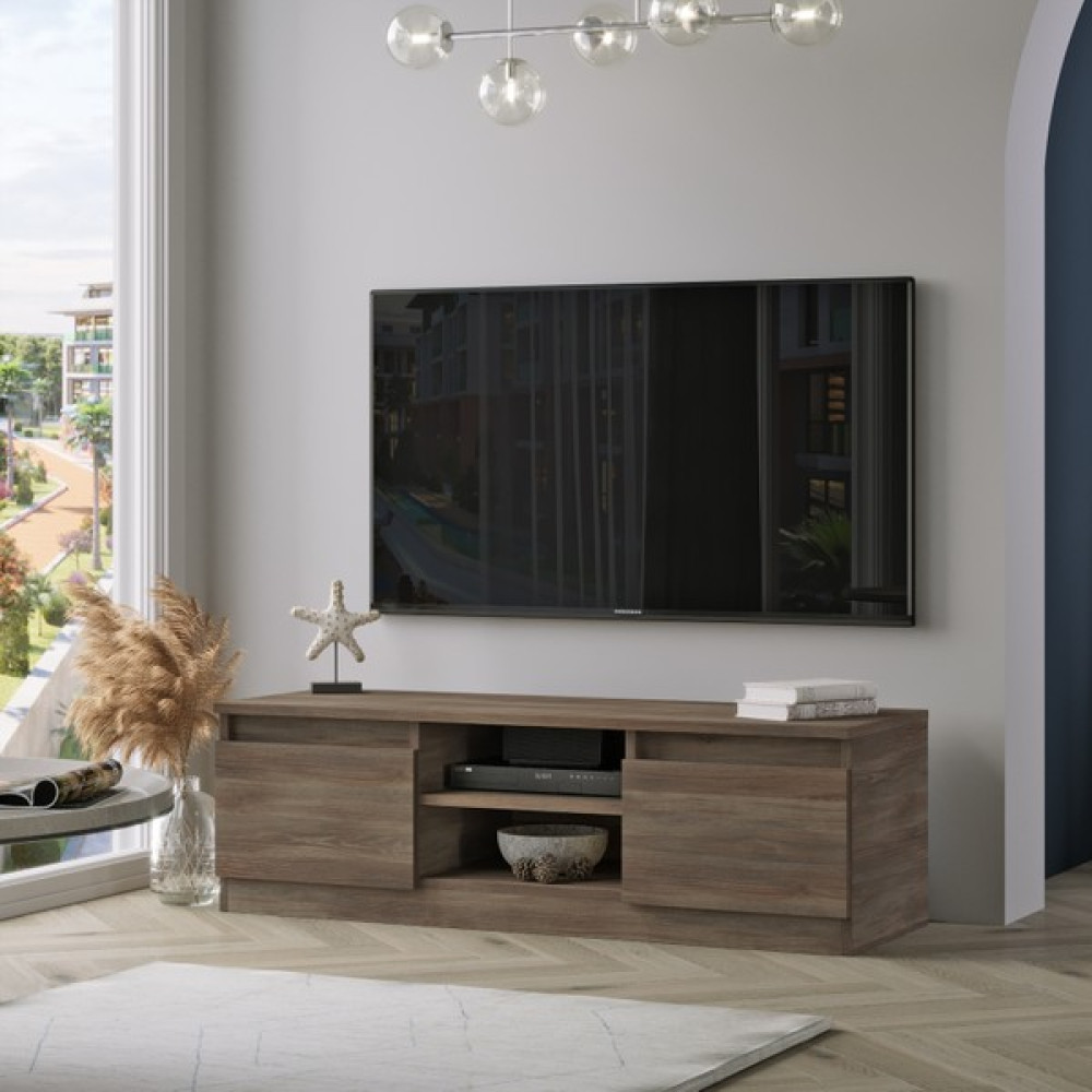 Robin Home James Tv Ünitesi Sehpası Televizyon Sehpası 120CM - Kahverengi Tv Ünitesi / Sehpası Fiyatı