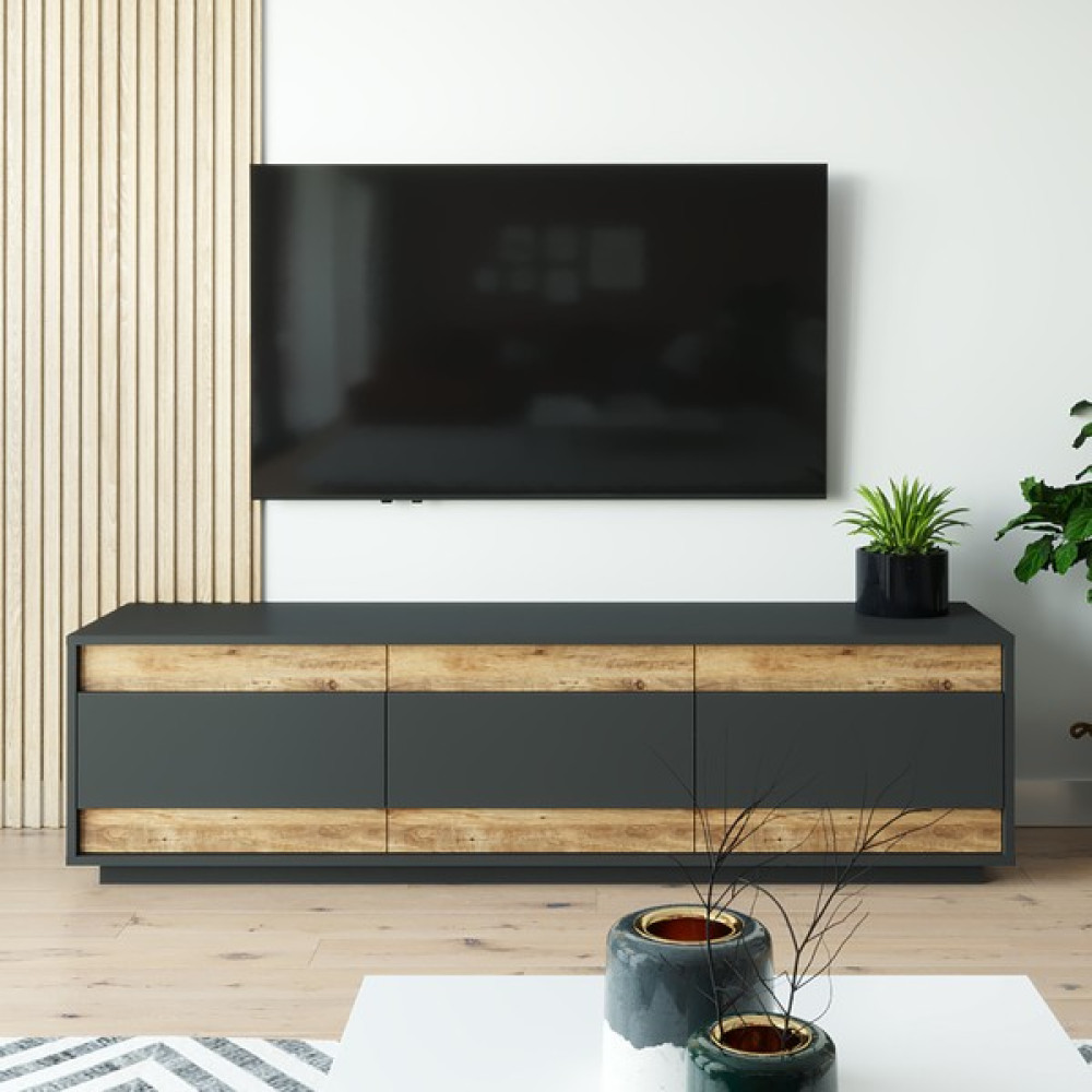 Robin Home Loft Tv Ünitesi Televizyon Sehpası Lf4 - Antrasit Tv Ünitesi / Sehpası Fiyatı