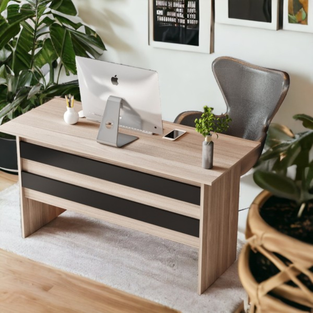 Robin Home Ofis Çalışma Masası Bilgisayar Masası Meşe - 140X60cm Çalışma Masası Fiyatı