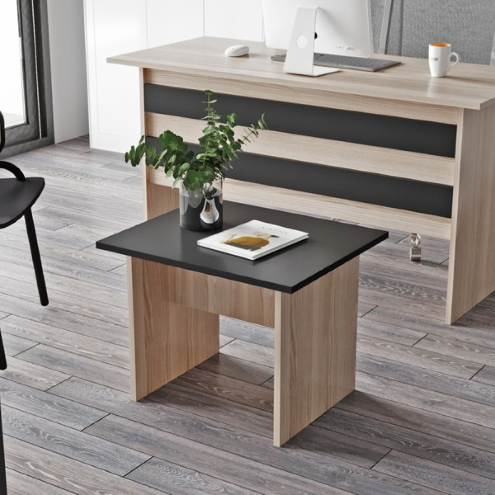 Robin Home Verona B Ofis Sehpası Barok/meşe/beyaz - Meşe - Siyah Orta Sehpa Fiyatı