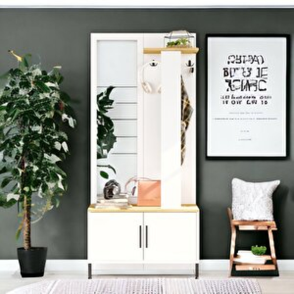 Robin Home Vestiyer Portmanto Ayakkabıblık 80cm Beyaz Portmanto Fiyatı