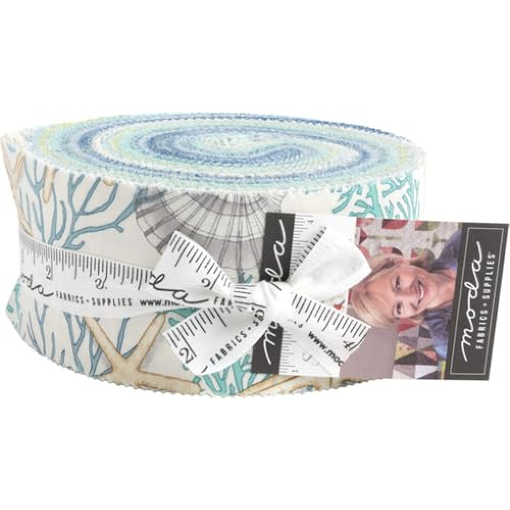 Robin Pickens Serena Shores Jelly Roll 40 2.5-inch Strips Moda Fabrics 48770JR