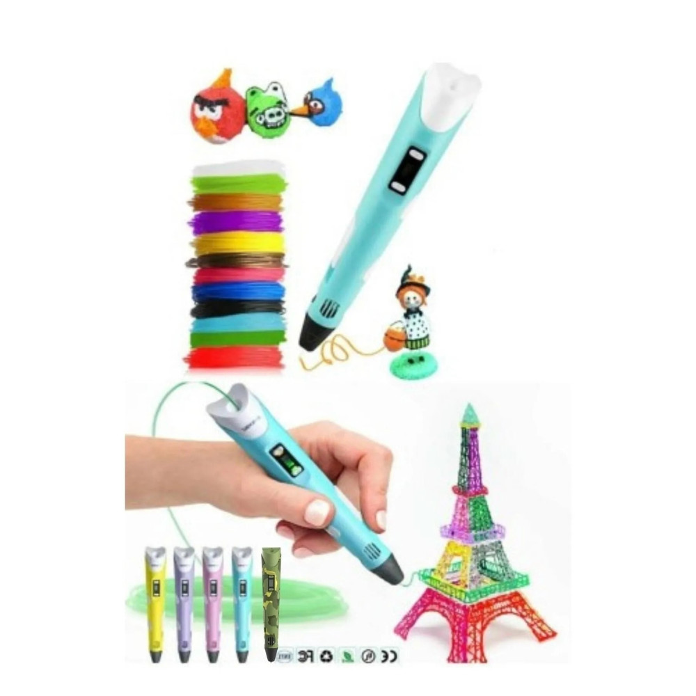 Robitshop 3d Yazıcı 3d Kalem 3 Renk 9 Metre Hediye Filament Yazıcılar Fiyatı