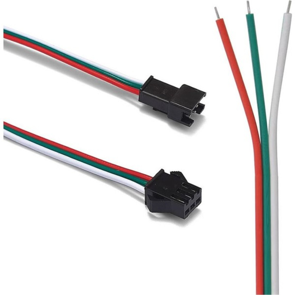 Robiz 3 Pin Jst Sm 10CM Kablo Çifti Erkek Dişi Bağlantı Soketi LED Konnektör Şerid LED RGBWS2812B WS2811 Oyun & Hobi Fiyatı