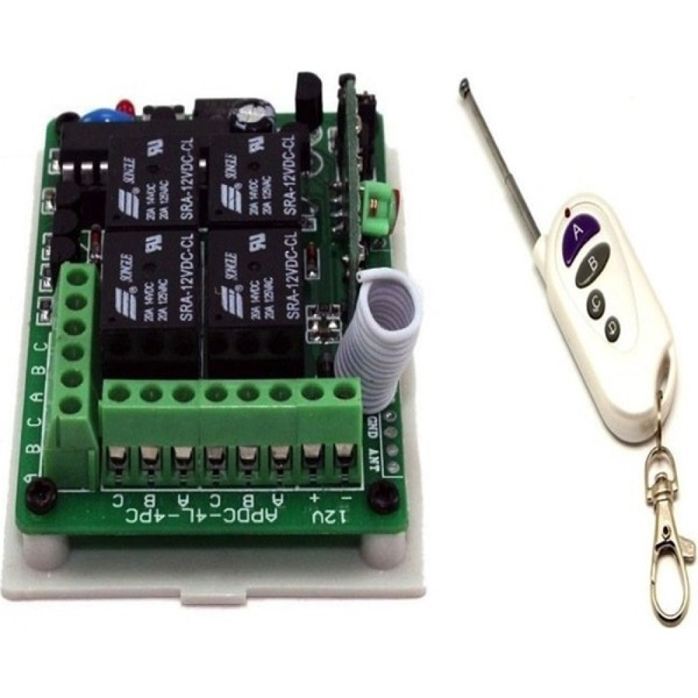 Robo Dünya 12V 433MHZ 4 Kanallı Kablosuz Kumandalı Rf Alıcılı Röle Modülü (Kutulu) Oyun & Hobi Fiyatı