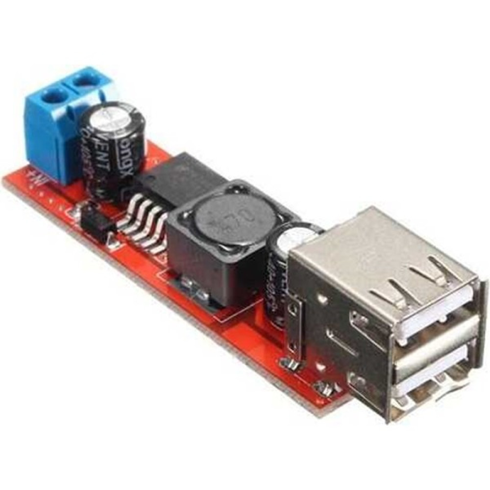 Robo Dünya Çift USB Çıkışlı 9V / 12V / 24V / 36V - 5V Dönüştürücü Dc 3A Oyun & Hobi Fiyatı