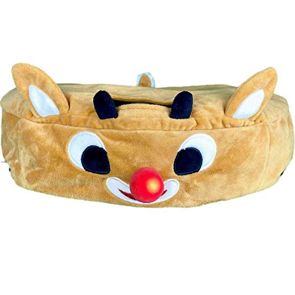 Robo Rascals Robot Vacuum Compatible Cover: Rudolph The Red-Nosed Rascal (with Light Up Nose)
