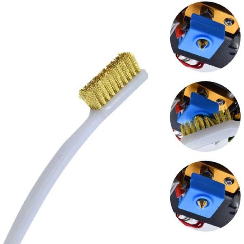 Robo90 3D Yazıcı Nozzle Temizleme Fırçası - Bakır Telli Fırça Bilgisayar Yedek Parça Fiyatı