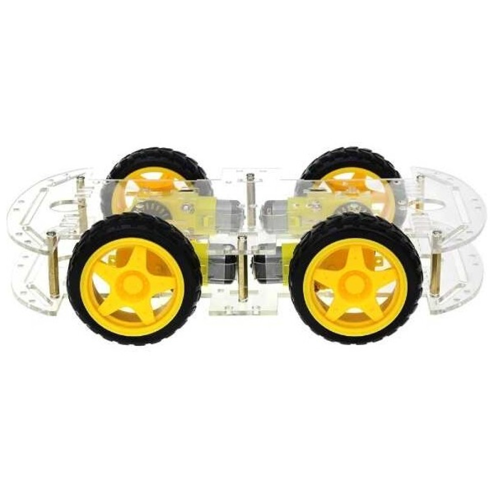 Robo90 4WD Çok Amaçlı Mobil Robot Platformu - Şeffaf - Arduino Uyumlu - Renkli Oyun & Hobi Fiyatı