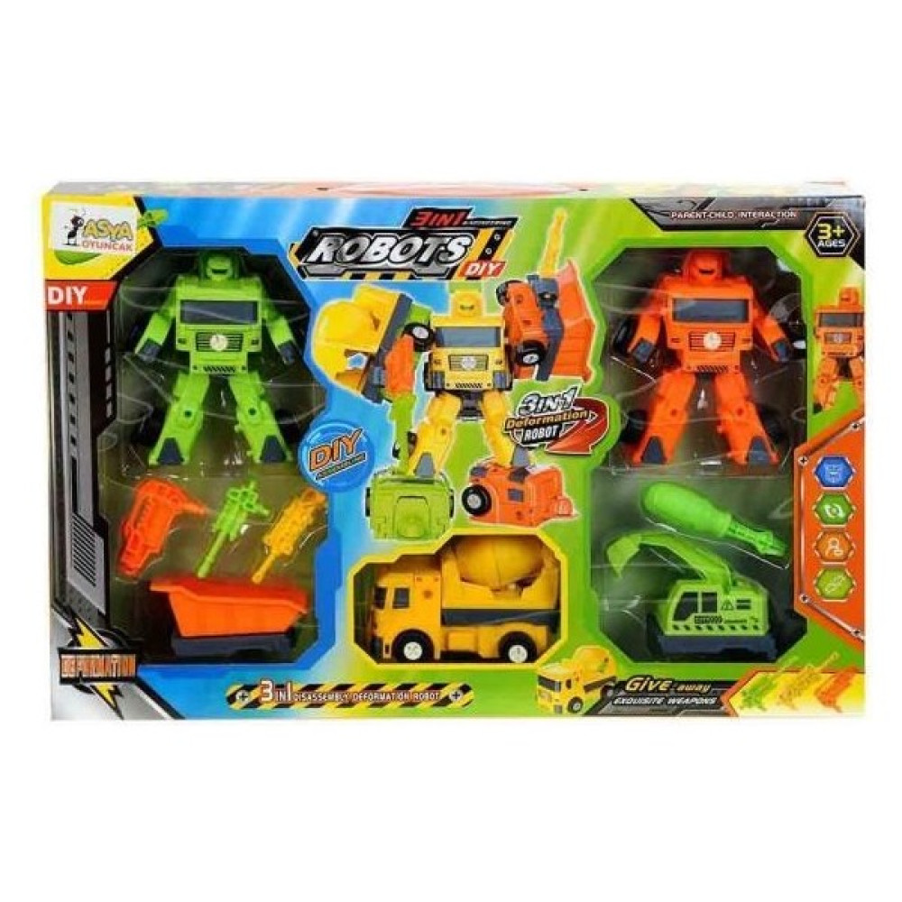 Robota Dönüşen Araba 3ın1 Set - LB-998C Byr [byrtek] Oyuncak Araç Fiyatı