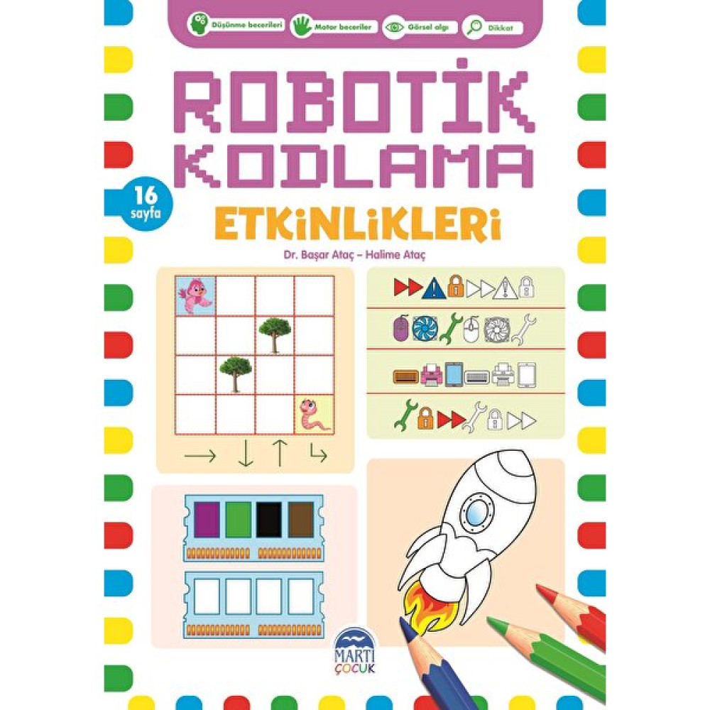 Robotik Kodlama Etkinlikleri - 3 - Başar Ataç - Halime Ataç Zeka Geliştirici Kitaplar Fiyatı