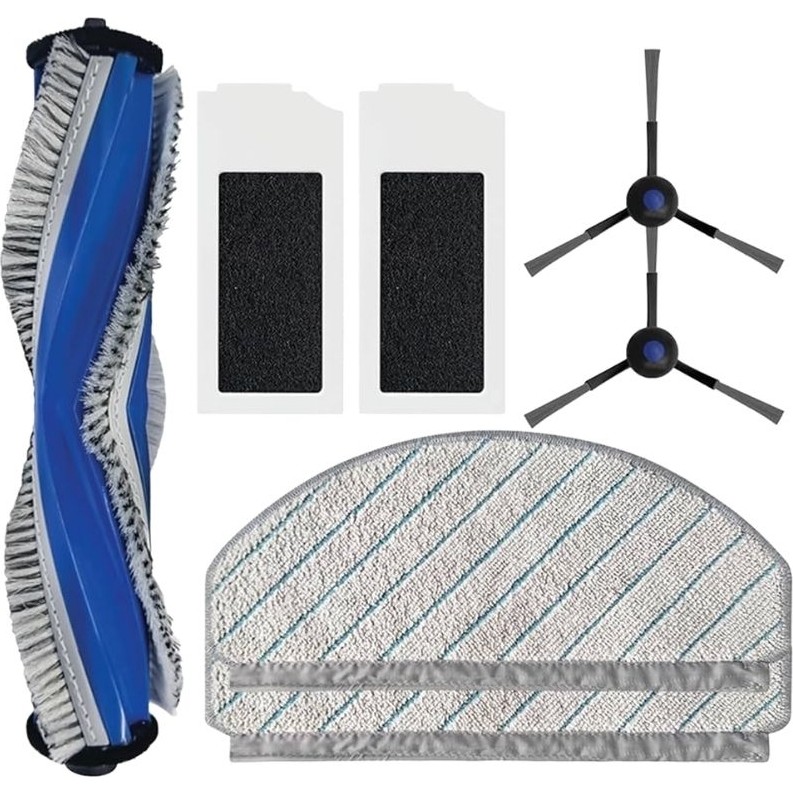 robotyedek Ecovacs N20 Pro Uyumlu Yenileme Seti - Ana Fırça, Hepa Filtre, Yan Fırça Mop Bez-7 Parça Diğer Fiyatı