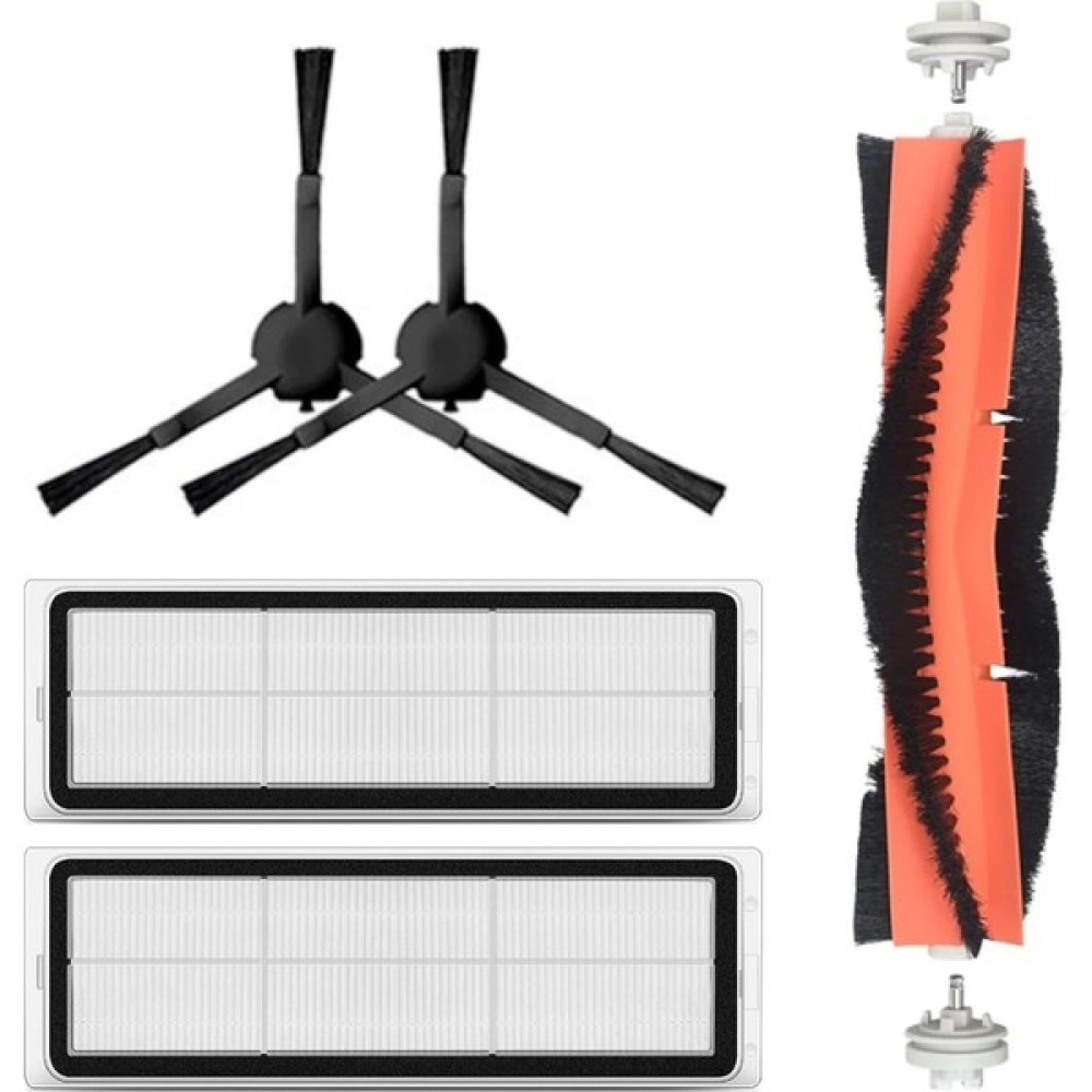 robotyedek Xiaomi Mop 2 Pro+3D (DİKKAT:KAMERALI-PLUS GLOBAL) Uyumlu Yedek Mopsuz Fırça Hepa Filtre Seti-5 Parça Elektrikli Süpürge Aksesuarları Fiyatı
