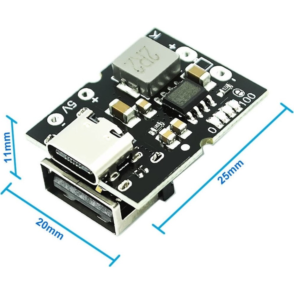 Roboyol Store 5V 2A USB Çıkış Powerbank Devresi Type C USB Giriş Lityum Lion 18650 Pil Şarj Koruma Mobil Bilgisayar Çevirici ve Adaptörü Fiyatı