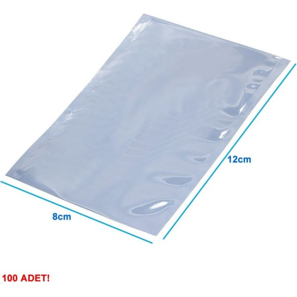 Roboyol Store Antistatik Poşet 8X12CM 100 Adet Şeffaf Su Toz Geçirmez Koruyucu Esd Metalize Torba Çanta Elektronik Oyun & Hobi Fiyatı