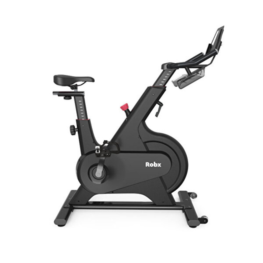 Robx E1 Smart Spin Bike 100 Kademe Manyetik Sürüş Kontrol Sistemli Siyah Kondisyon Bisikleti Kondisyon Bisikletleri Fiyatı