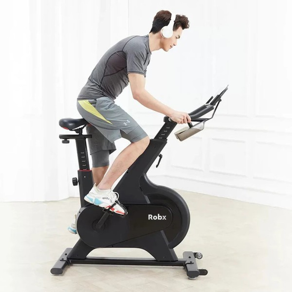 Robx E1 Smart Spin Bike Kondisyon Bisikleti 100 Kademe Manyetik Sürüş Kontrol Sistemi Kondisyon Bisikletleri Fiyatı