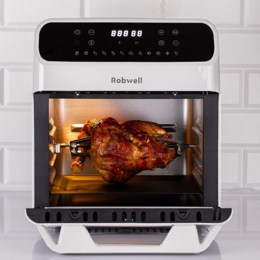 Robx Robwell AS29 12LT Air Fryer 12 Ön Programlı Çok Amaçlı Yağsız Hava Fritözü ( Robx Türkiye Garanntili) - Beyaz Fritözler Fiyatı