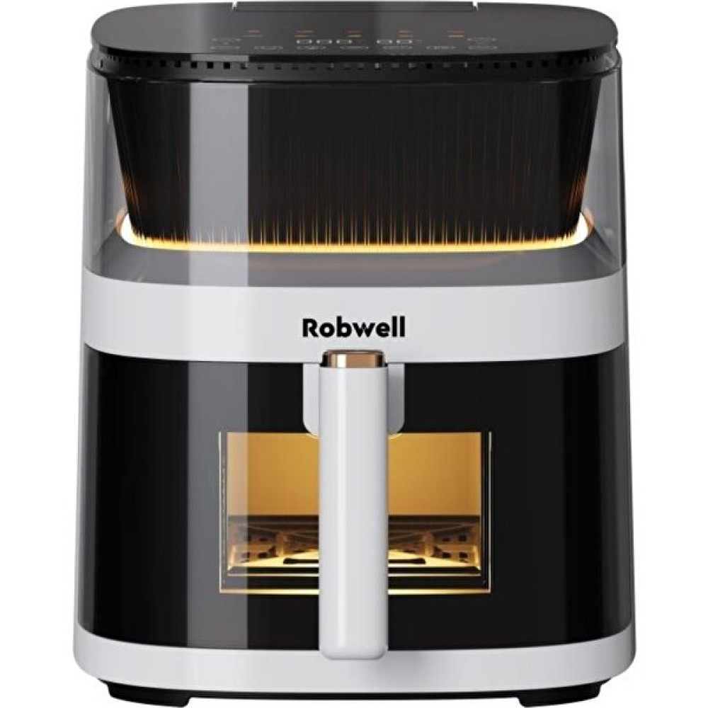 Robx Robwell Rxo5 Son Teknoloji Otomatik Buhar Püskürtmeli Airfryer 10 Renkli Işıklı Menü - Beyaz Fritözler Fiyatı