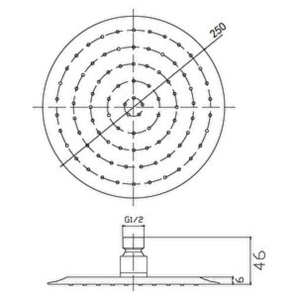 Roca Daıre Dus Baslıgı Krom (ø250 Mm) - N289435002 Vitrifiye Fiyatı