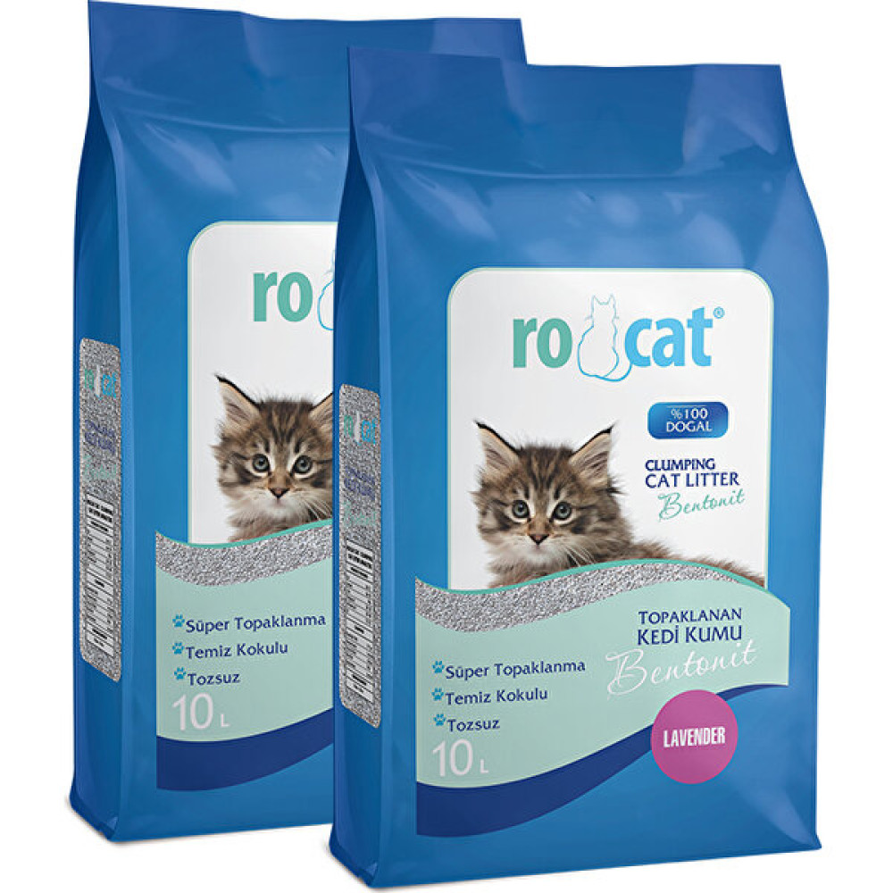 Rocat - 2X10 Lt - Lavanta Kokulu Bentonit Kedi Kumu Evcil Hayvan Ürünleri Fiyatı