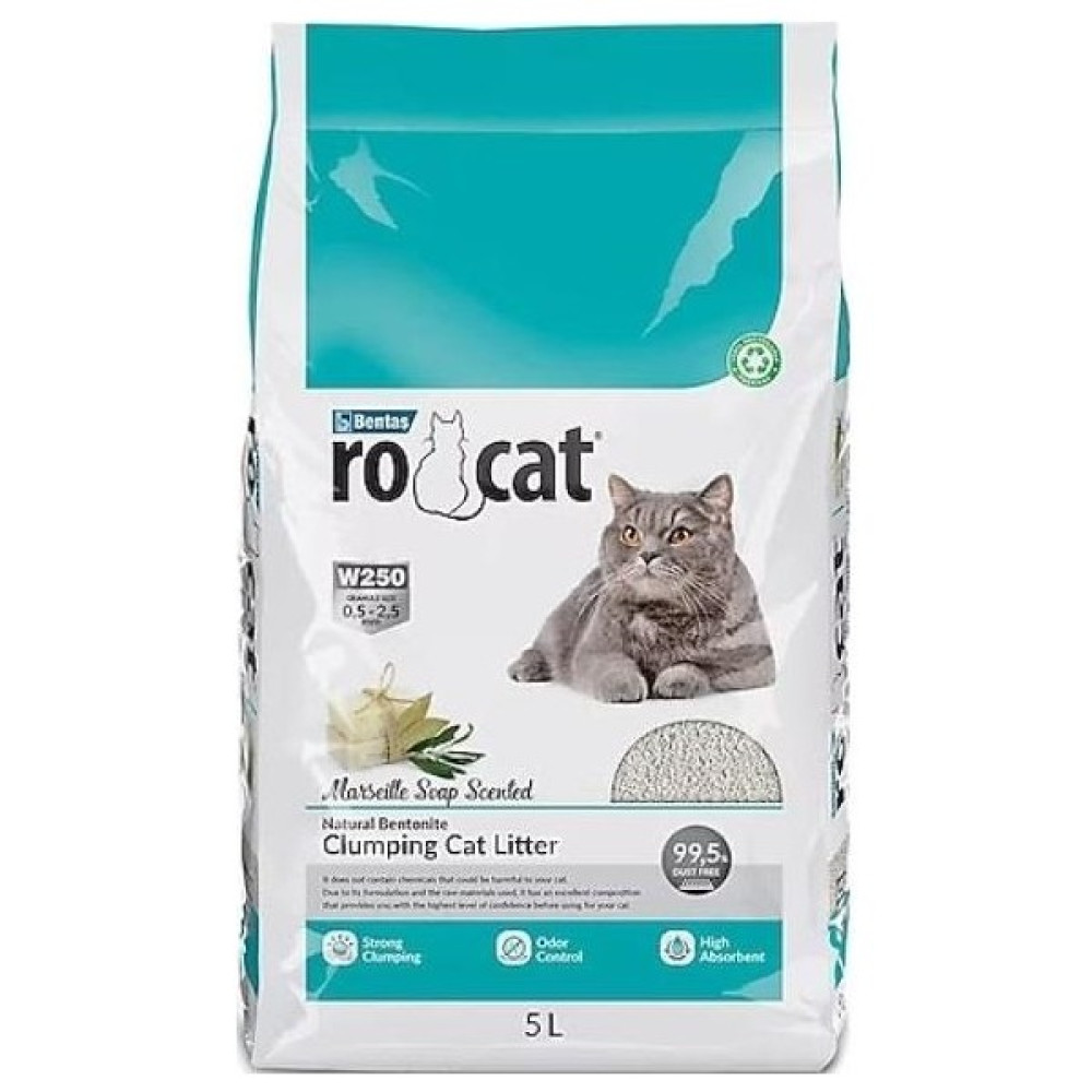 Rocat Marsilya Sabunlu Kedi Kumu 5 Litre Bentonit Topaklaşan Doğal Evcil Hayvan Ürünleri Fiyatı
