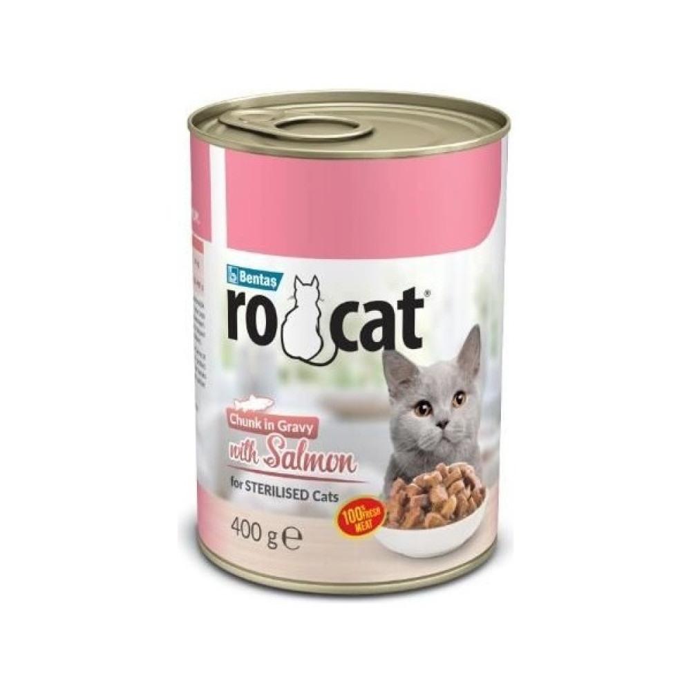 Rocat Somonlu Yetişkin Kısırlaştırılmış Konserve Kedi Mama Evcil Hayvan Ürünleri Fiyatı