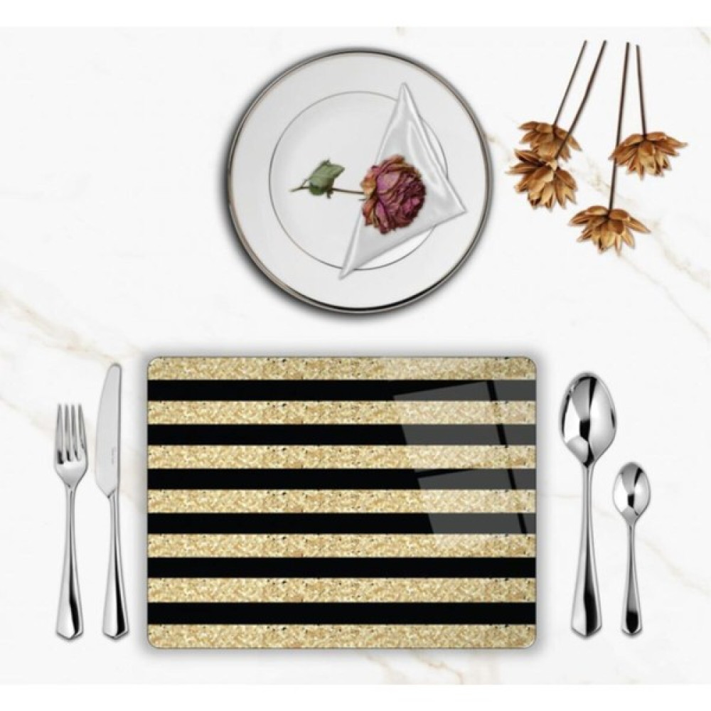 Rocco Shop Gold Desen Supla Takımı 2 Adet - 30 x 45 cm - Siyah Amerikan Servis Fiyatı