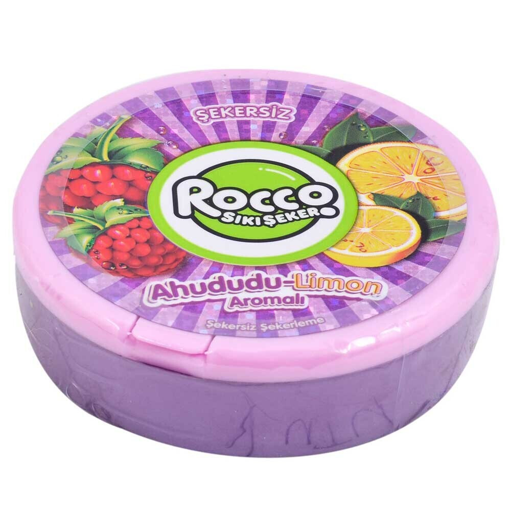 Rocco Sıkı Şeker Ahududu Limon Aromalı Şekersiz Şekerleme 19 G Şekerleme Sakız Fiyatı