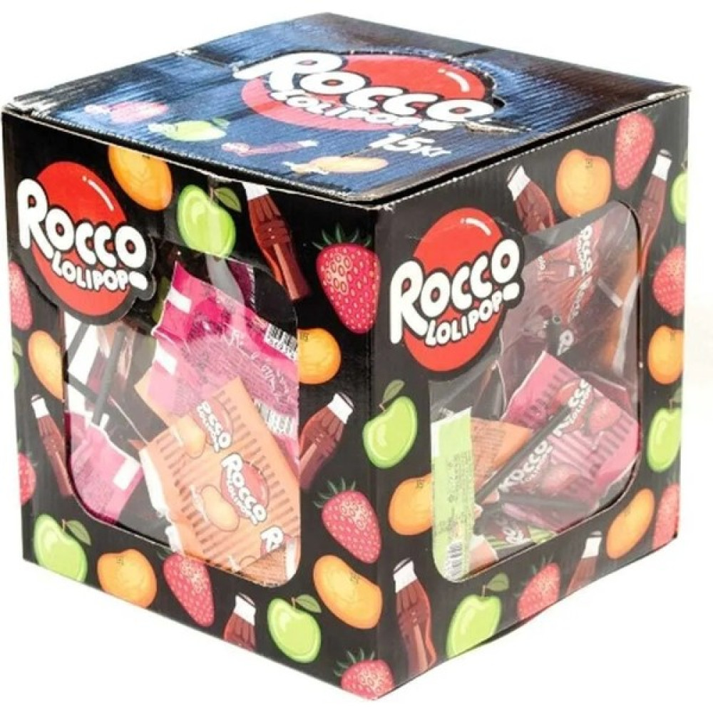Rocco Yassı Meyve Aromalı Lolipop Şeker 9,25 gr x 100 Adetli - 100 Adet Diğer Fiyatı