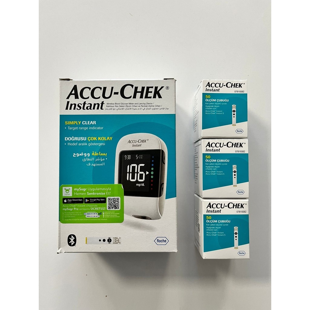 Roche Accu-Chek Accu Chek Instant Instant + 3 KUTU(150 Adet) Strip Diğer Fiyatı