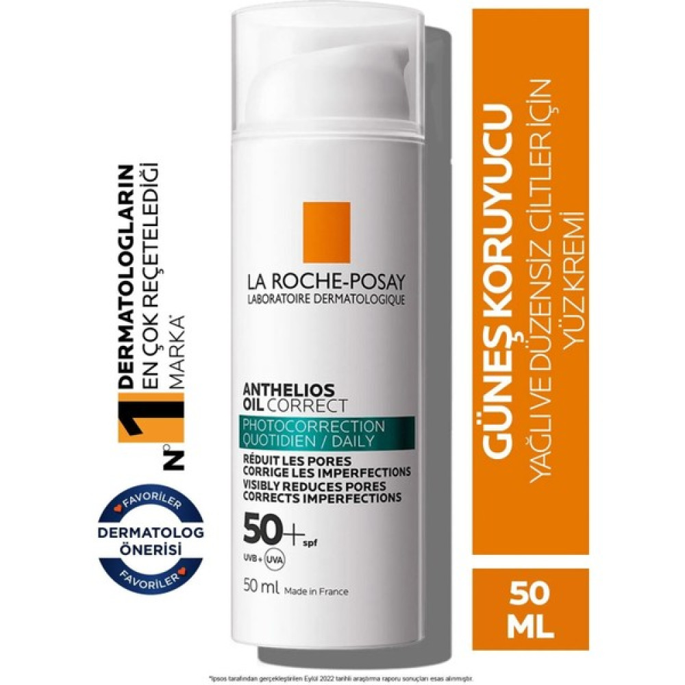 Roche La Roche Posay Anthelios Oil Correct Spf+50 Yağlı ve Akneye Eğilimli Ciltler Için Yüz Güneş Kremi Güneş Kremleri ve Losyonları Fiyatı