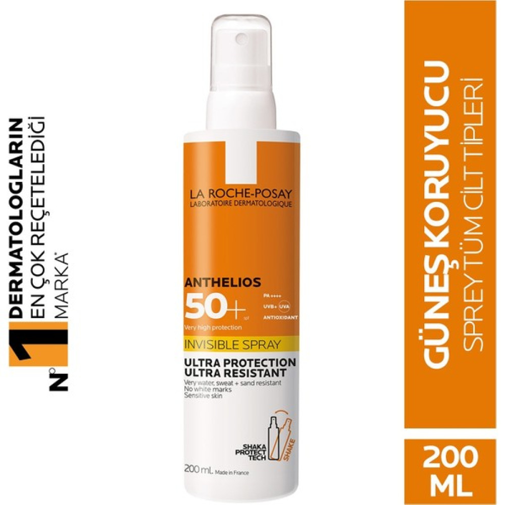 Roche La Roche Posay Anthelios SPF50+ Invisible Yüksek Korumalı Vücut Güneş Kremi Spray 200ML Güneş Kremleri ve Losyonları Fiyatı