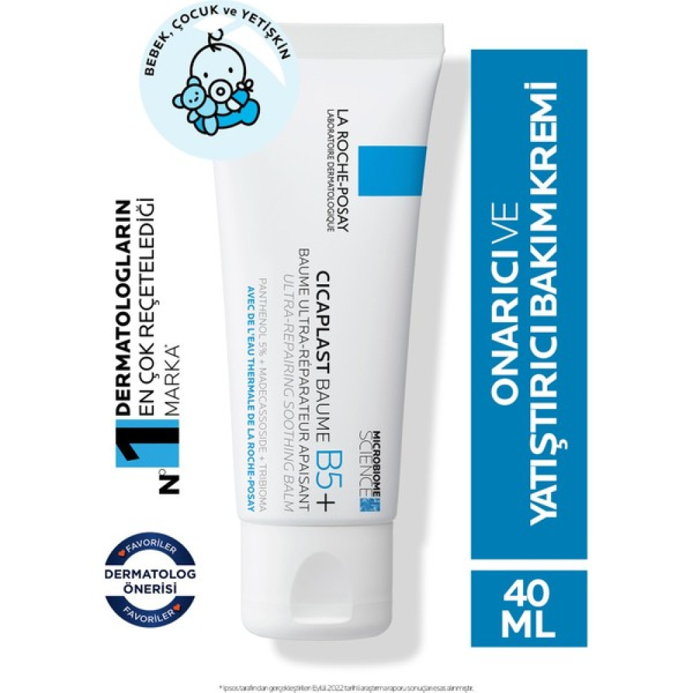 Roche La Roche Posay Cicaplast Baume B5 Yatıştırıcı ve Onarıcı Cilt Bakım Kremi 40ML Nemlendiriciler Fiyatı