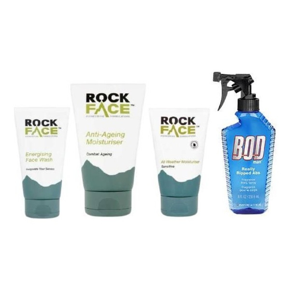 Rock Face Erkek Banyo Bakım Seti-Bodman Really Ripped Abs Vücut Spreyi 236ML - 1 Cilt ve Yüz Bakımı Fiyatı