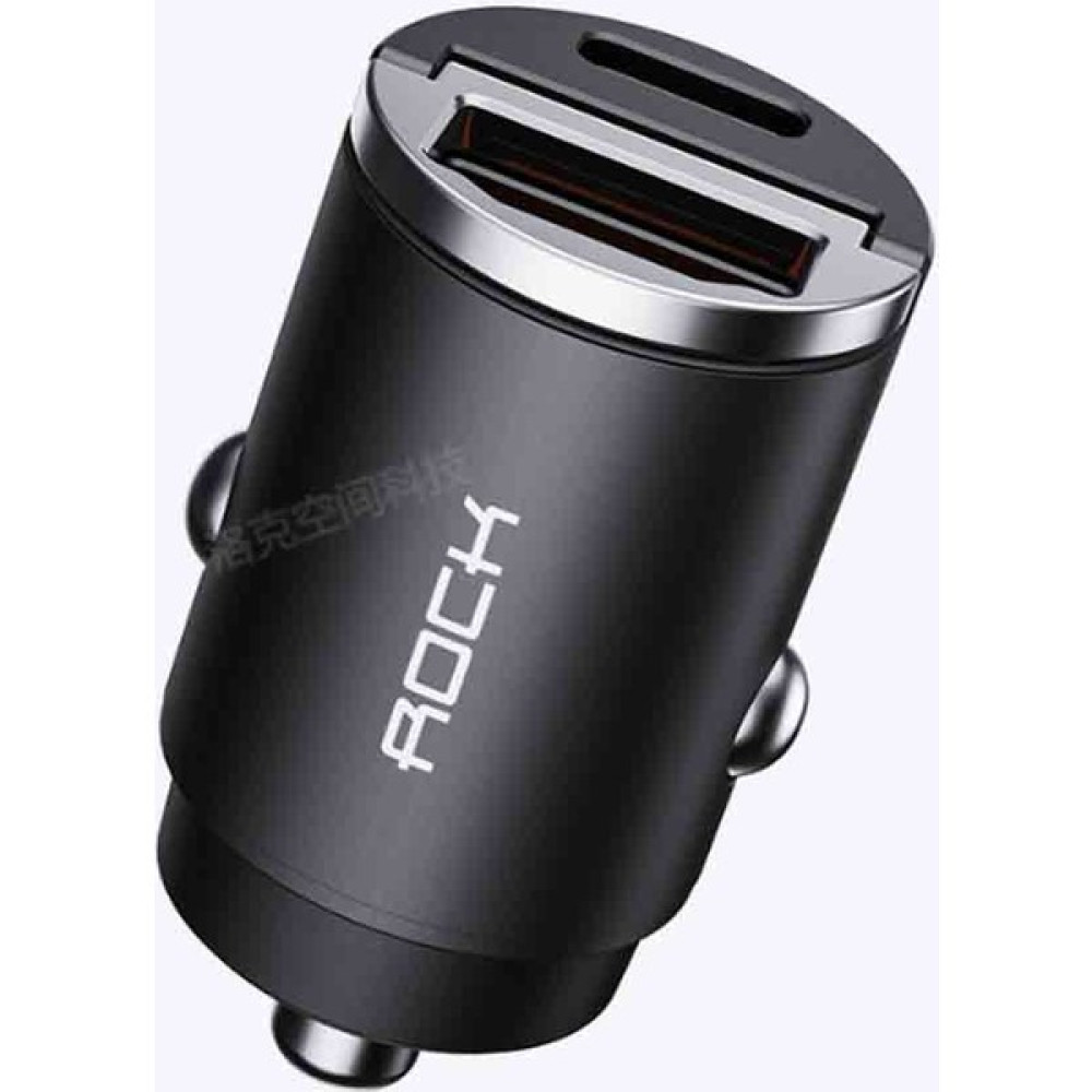 Rock H15 Pd 30W 18W 2 Çıkışlı Araç Şarj Aleti - Siyah Cep Telefonu Araç Kiti Fiyatı