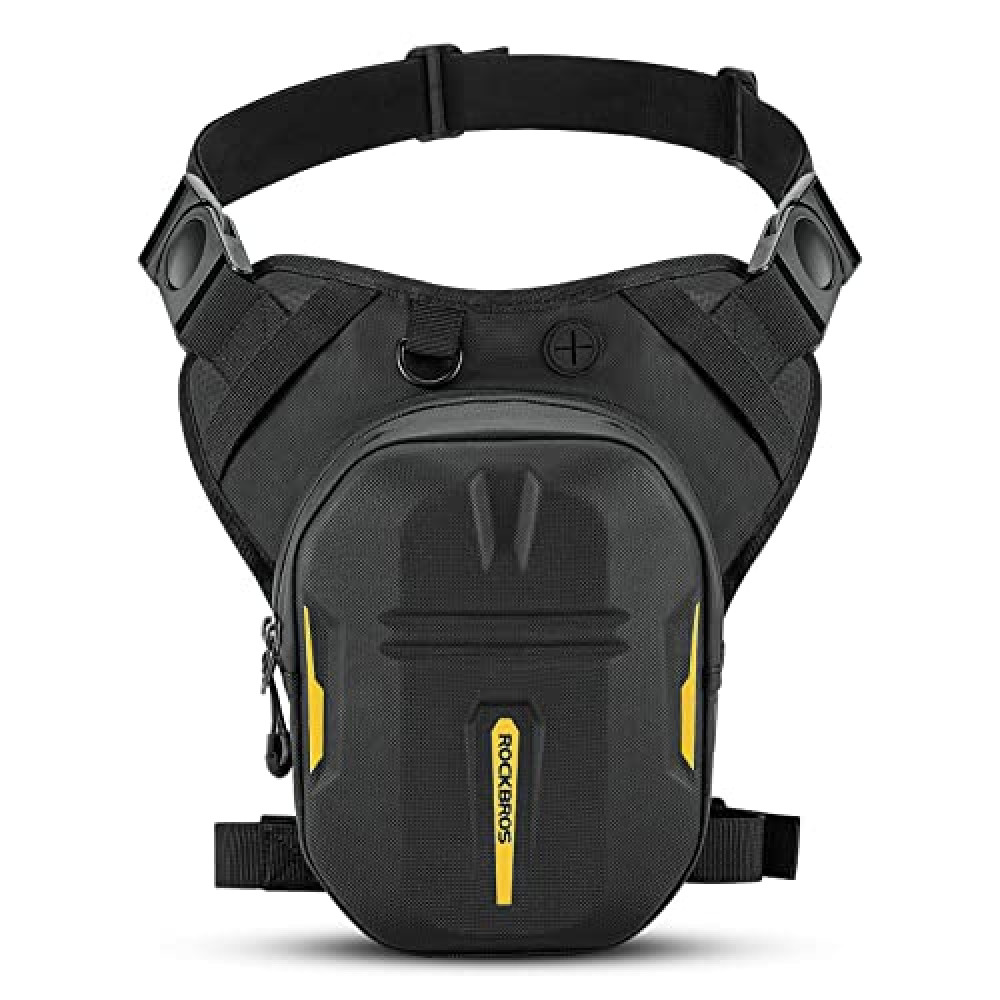 ROCKBROS Drop Leg Bag 3 IN 1 Motorcycle Waist Pack Thigh Bag Magnetic Motorcycle Tank Bag Muti-functions Leg Pouch for Men Womenfor Cycling Hiking Running Camping Travel 10L Black