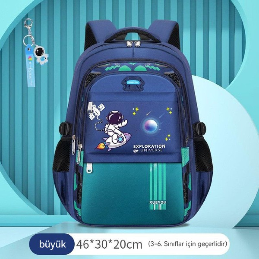 Rocket Erkek ve Çocuk Su Geçirmez Okul Çantası (Yurt Dışından) - Renkli Okul Çantası Fiyatı