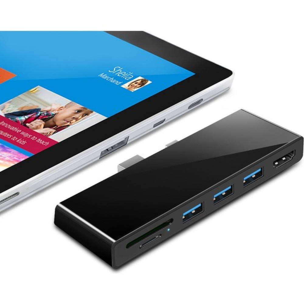Rocketek SK-S5H 3 x USB 3.0 + HDMI + Sd / Tf Memory Card Reader Hub 4K HDMI Adapter (Yurt Dışından) - Siyah Bilgisayar Çevirici ve Adaptörü Fiyatı