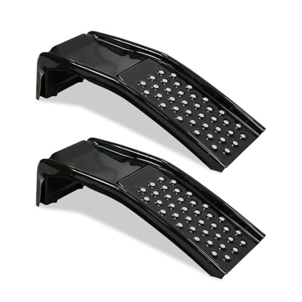 Rockland 4 Ton 8000 LBS Solid Steel Car Ramp Set, 35" L x 13" W x 9" H, Heavy Duty Auto Truck Ramps for Oil Change and Car Repair, Ideal for Easy Home Garage Maintenance (Pack of 2)