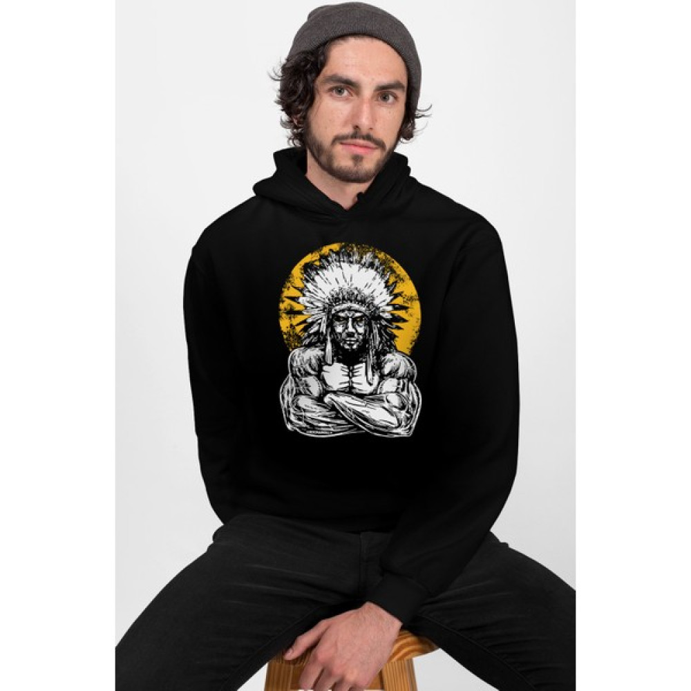 Rock&Roll Büyük Şef Siyah Kapüşonlu Erkek Sweatshirt Erkek Sweatshirt Fiyatı