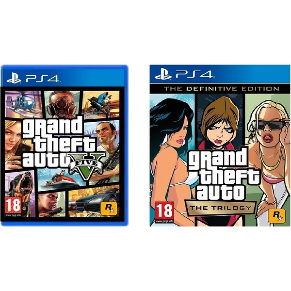 Rockstar Ps4 Gta Full Paket Gta 5 + Gta Trilogy Definitive Edition PlayStation 4 PS4 Oyunları Fiyatı