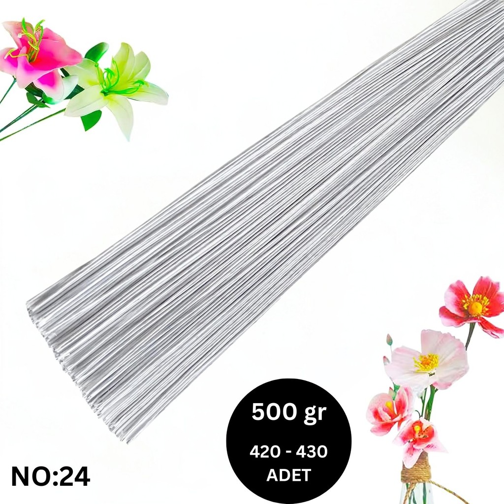 Roco Paper Co. Beyaz Yapay Çiçek Teli, No:24 (1 Mm) - Çiçek Aranjman Yapım Teli, 500 gr (420-430 Adet), 60 cm SSD / Solid State Drive Fiyatı