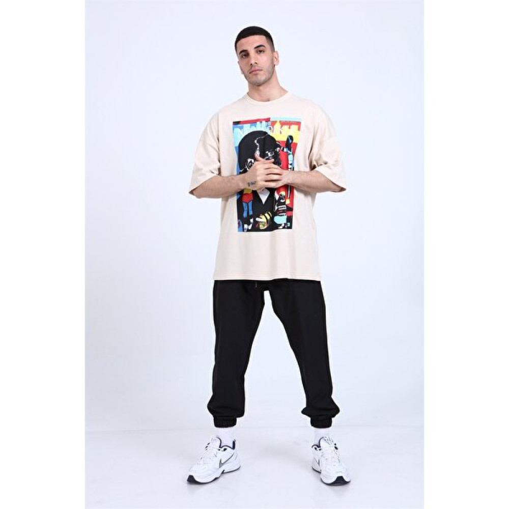 Rocqerx Q-5280 Oversize New Yorker T-Shirt Erkek T-shirt Fiyatı