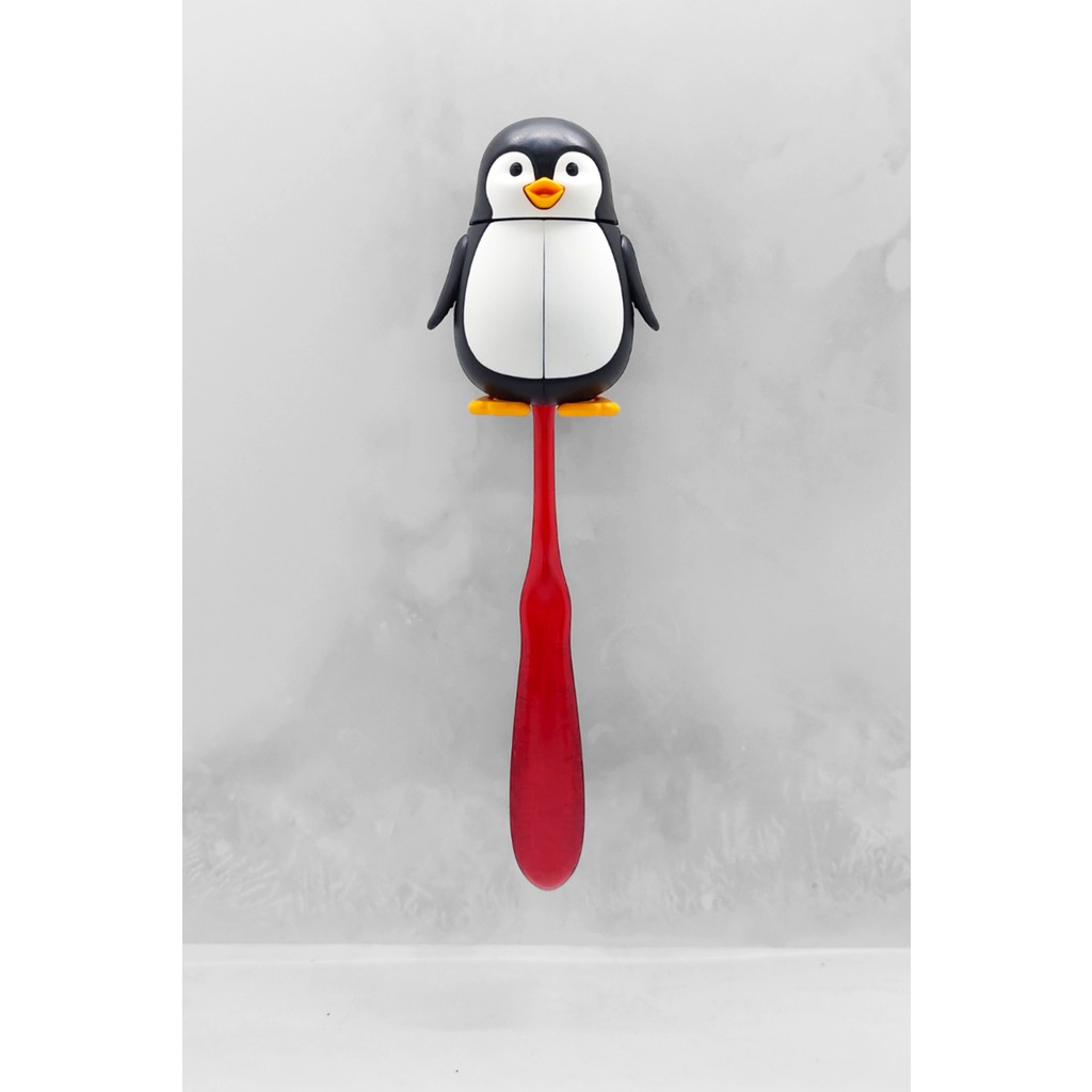 R.O.C.S. Junıor 6-12 Diş Fırçası Kırmızı ve Flipper Hijyenik Saklama Kabı Seti - Penguen Eşya Saklama / Düzenleme Fiyatı