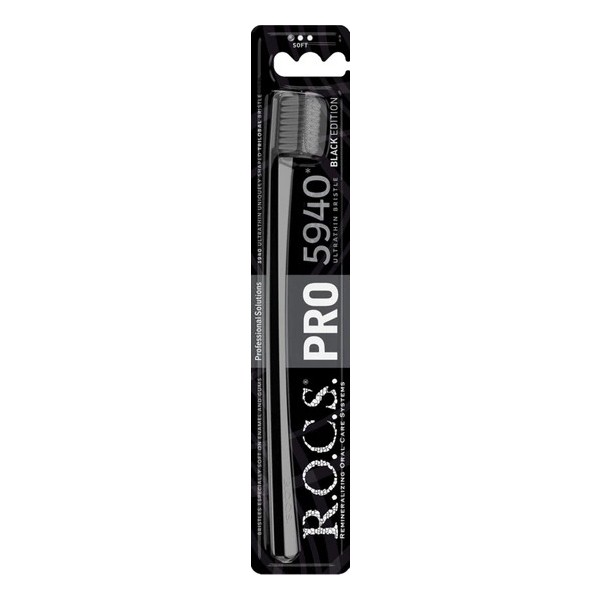R.O.C.S. Pro Black 5940 Kıl Içeren Ekstra Yumuşak Diş Fırçası Siyah Sap ile Konforlu Temizlik Diğer Fiyatı