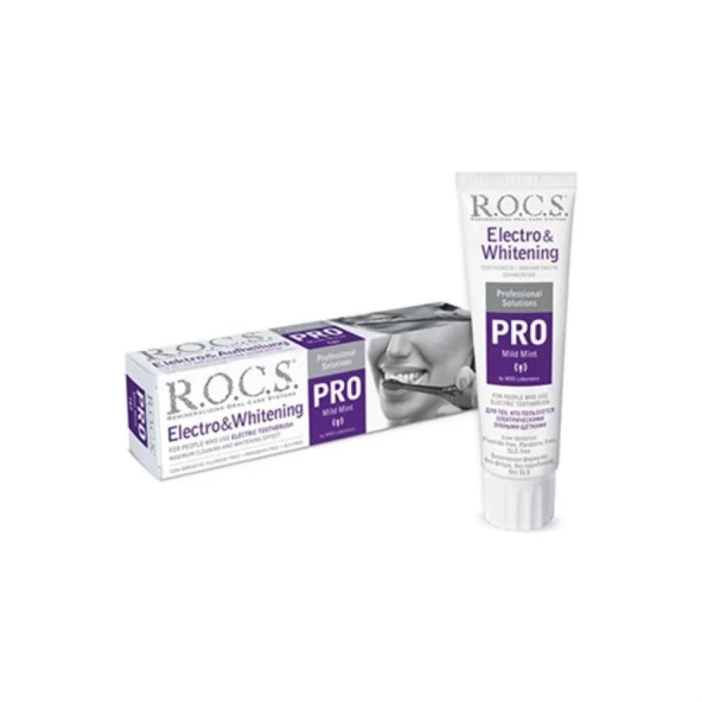 Rocs Pro Elektro - Beyazlatma Hafif Naneli Dis Macunu 60 Ml Diş Macunları Fiyatı