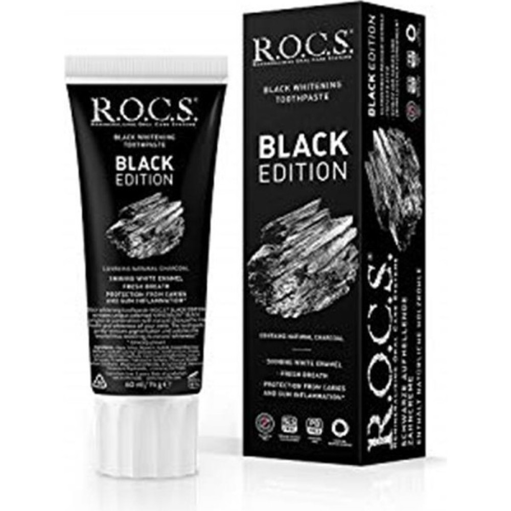 Rocs R.o.c.s. Black Edıtıon Komür Özlü Diş Macunu 1 Paket(1 x 74 G) Diş Ma Oto Boyaları Fiyatı