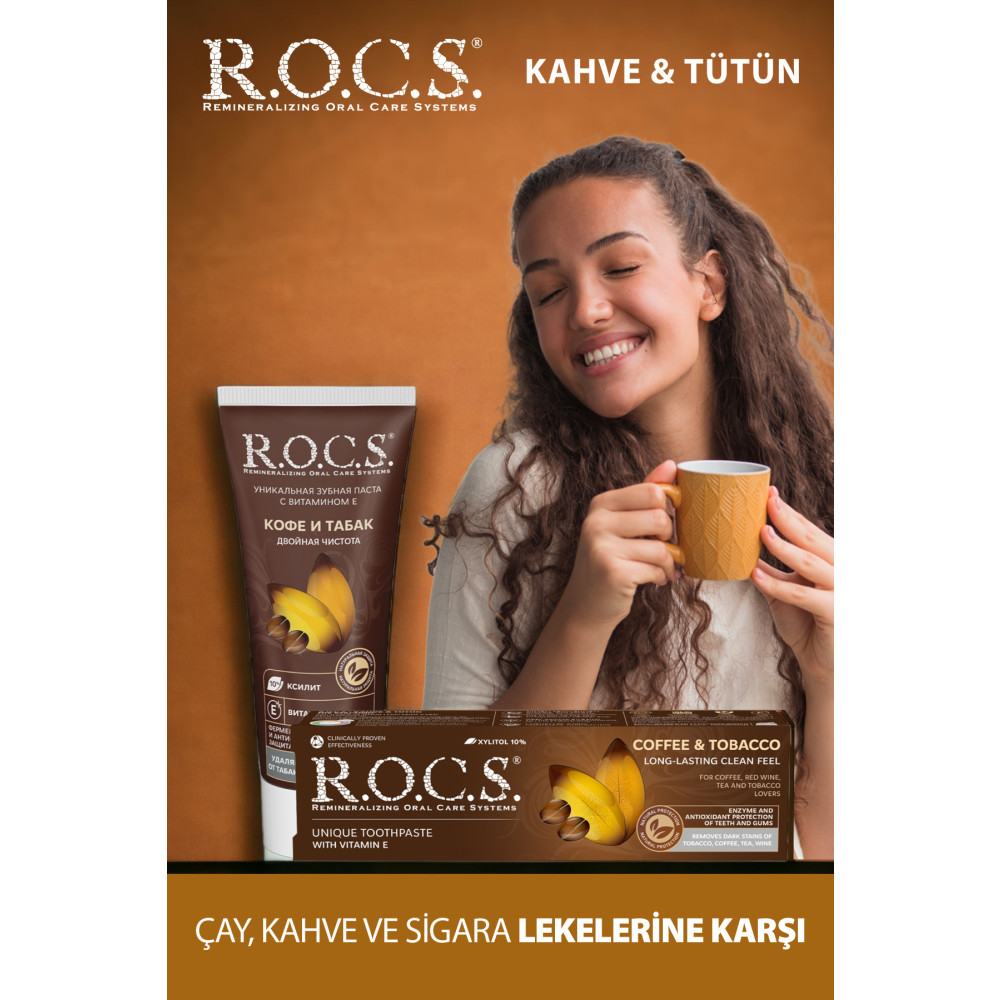 R.O.C.S. Rocs Coffee - Tobacco Diş Macunu 60 ml Diş Macunları Fiyatı