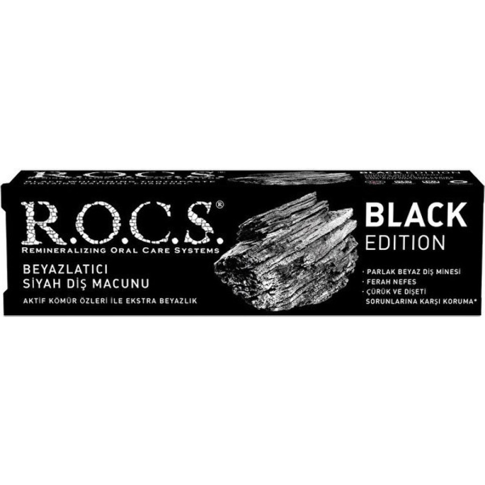 Rocs R.O.C.S.Black Edition Siyah Diş Macunu 60ml Oto Boyaları Fiyatı